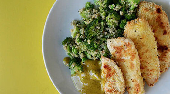 crispy coconut chicken fingers recipe Koru Nutrition