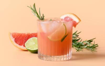 Grapefruit Lime Kombucha Mocktail