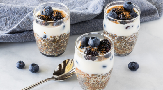 Cinnamon Flax Pudding Parfait