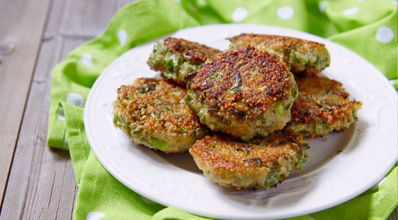 Quinoa and Kale Fritters