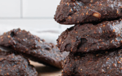 Chocolate Peanut Butter Chickpea Cookies
